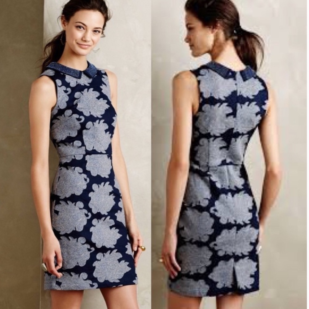 Anthropologie| Let Me Be Rain Garden Dress by Let Me Be Sz 12